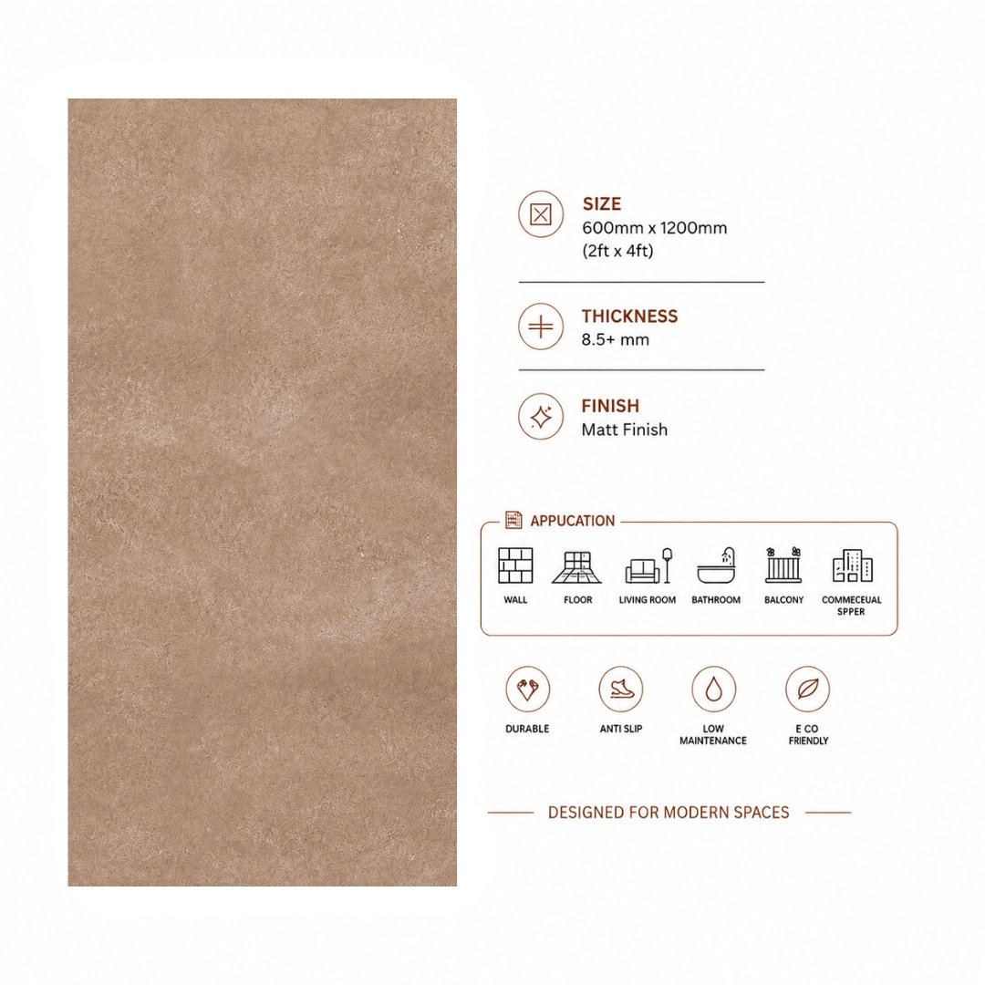 Al Artic Chocco Plain Kitchen Tiles - My Home Studio
